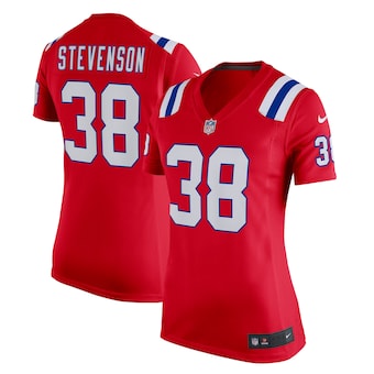 womens nike rhamondre stevenson red new england patriots alt